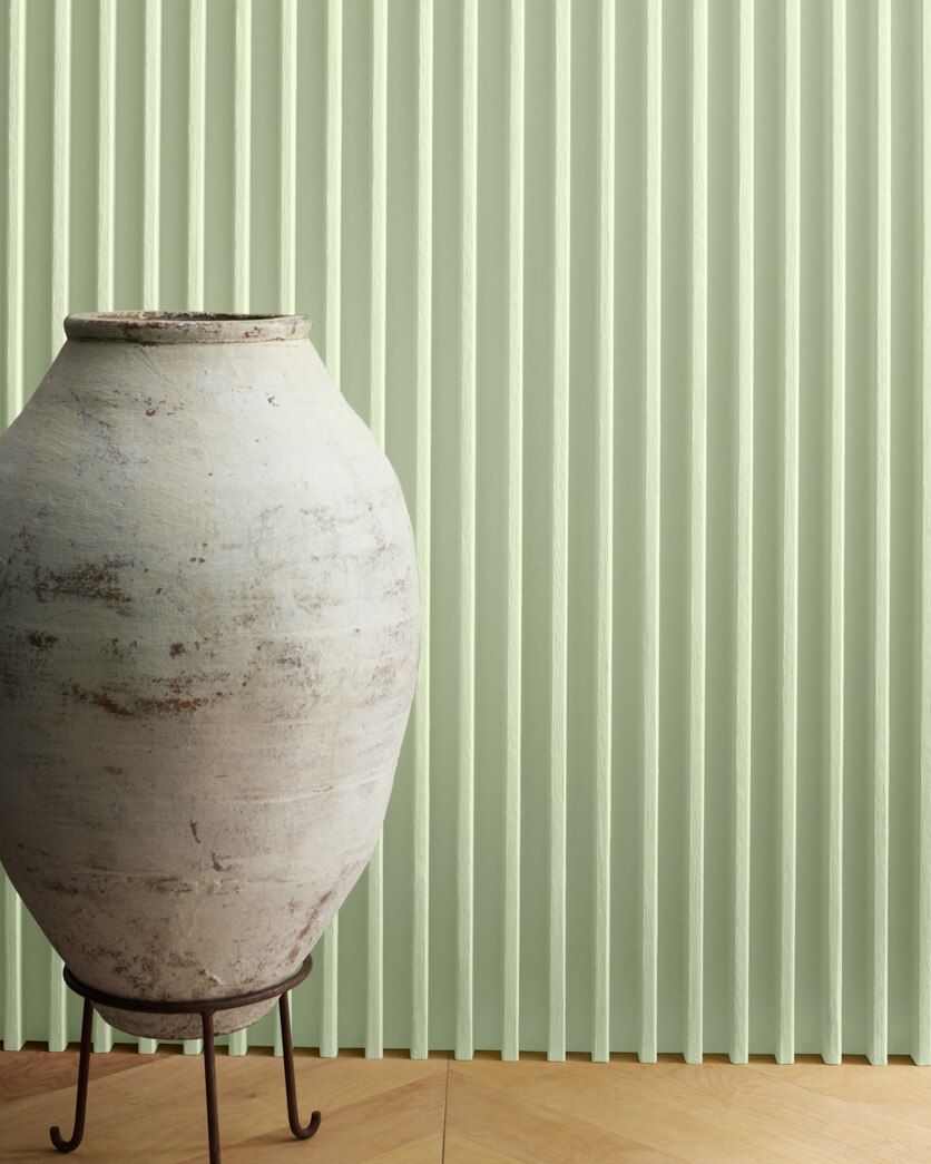 Painted wall in Crisp Green 534