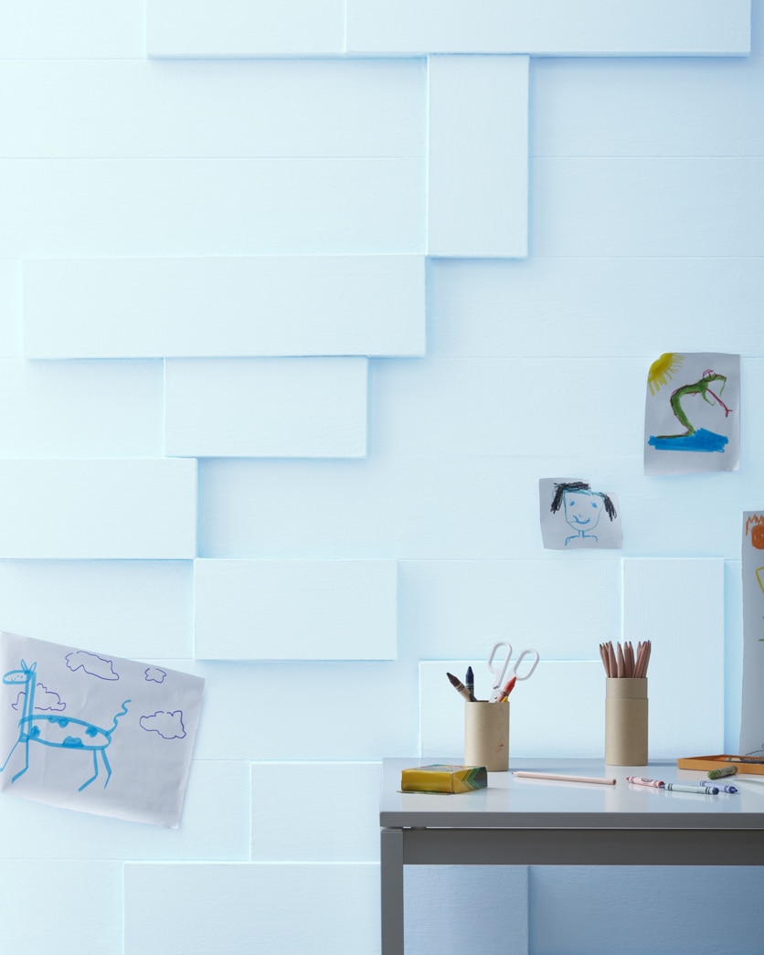 Painted wall in Cumulus Cotton 2063-70