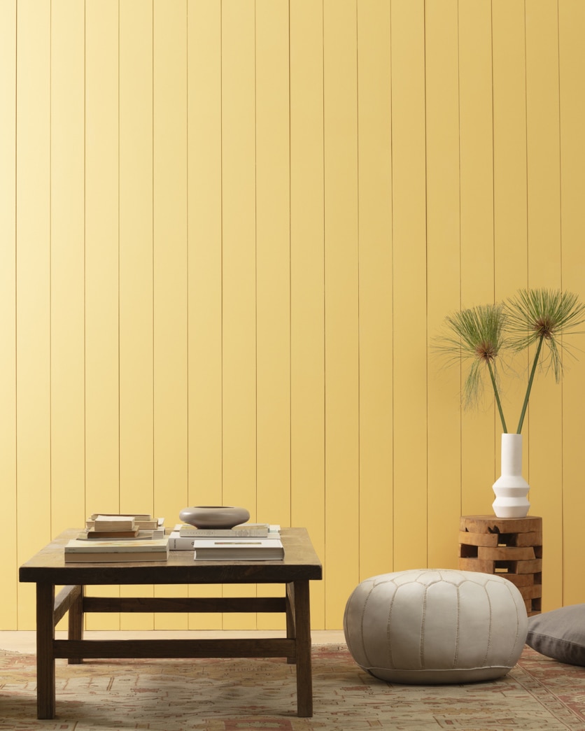 Painted wall in Damask Yellow CW-400