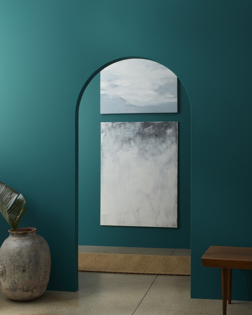 Painted wall in Dark Teal 2053-20