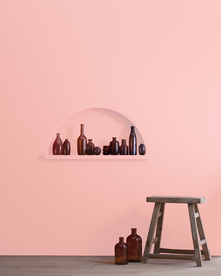 Painted wall in Dawn Pink 2010-50