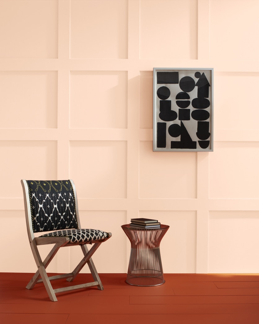 Painted wall in Daytona Peach 079