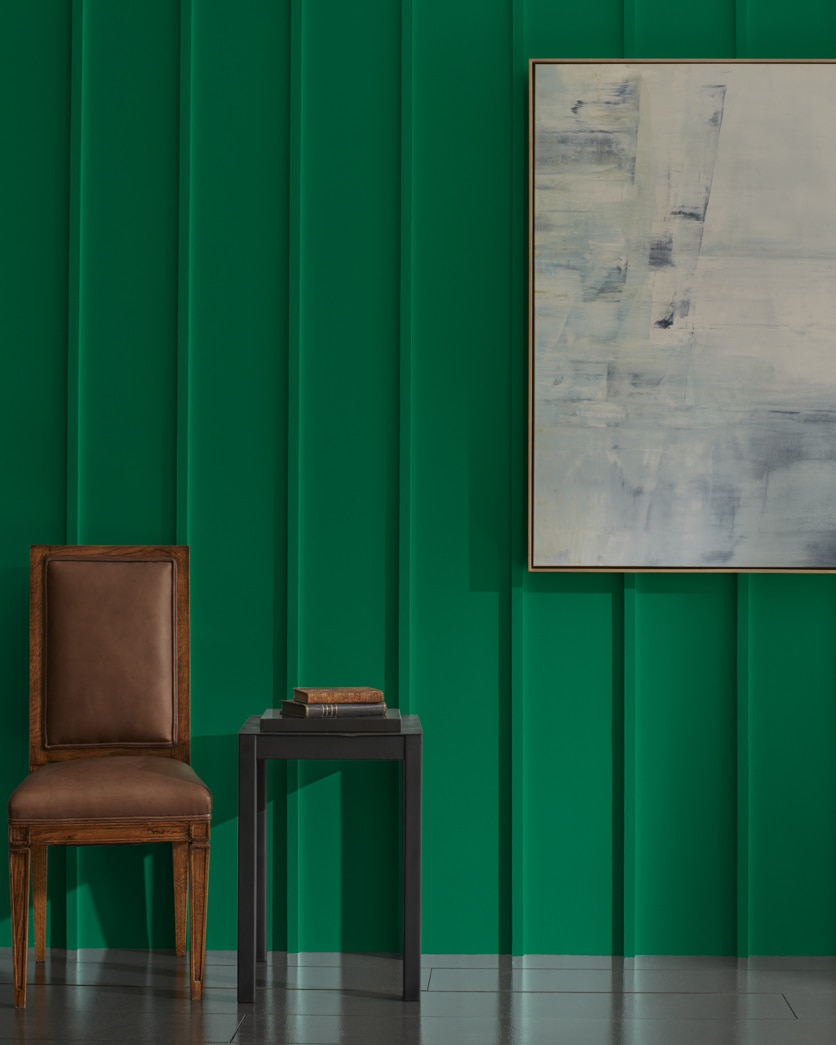Painted wall in Deep Green 2039-10