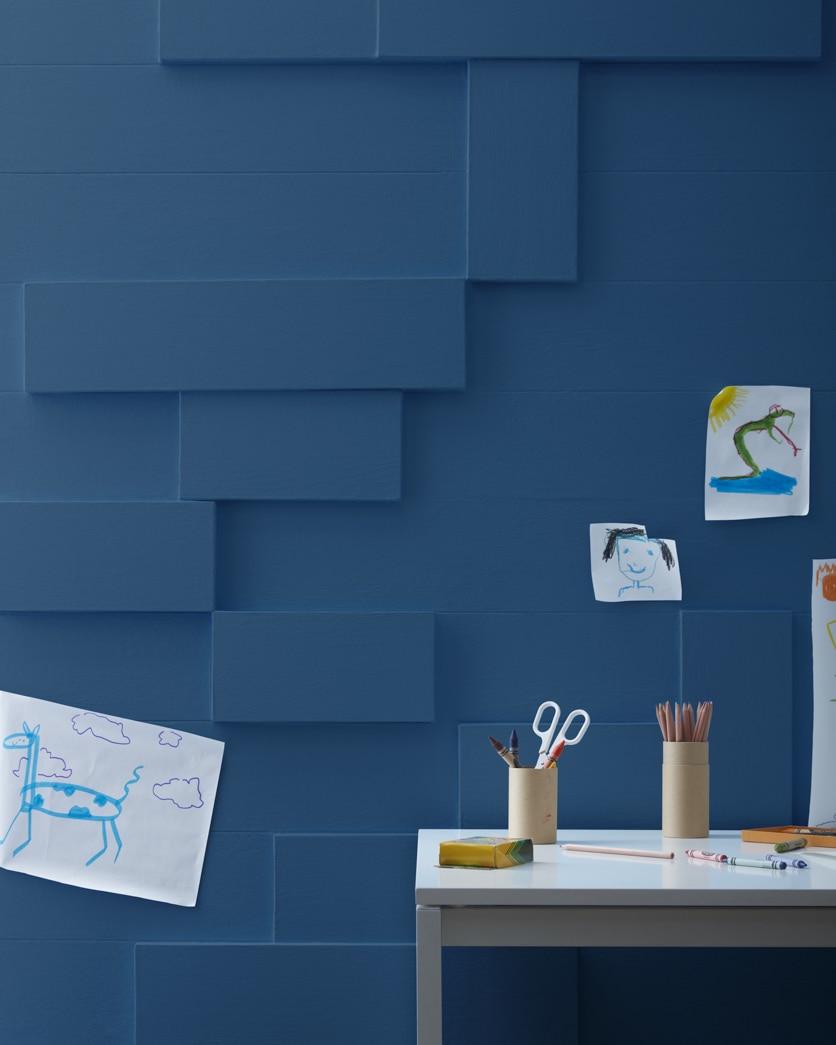Painted wall in Downpour Blue 2063-20