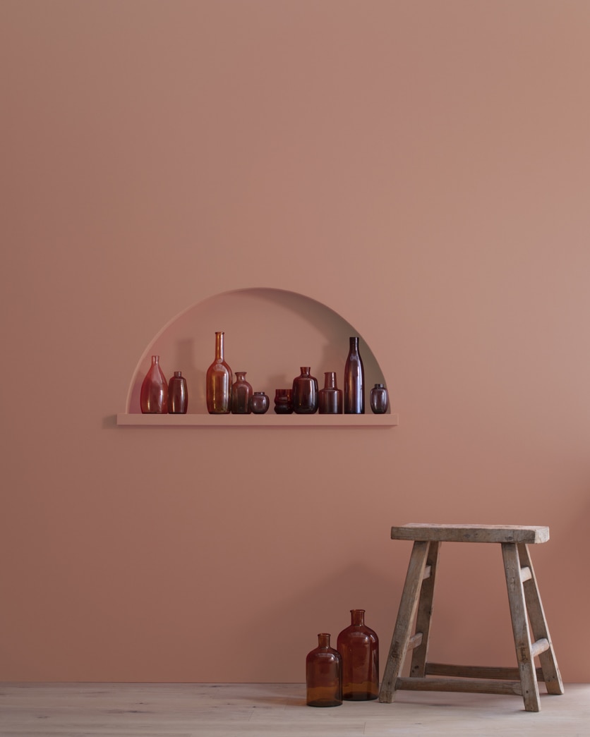 Painted wall in Drenched Sienna 1182