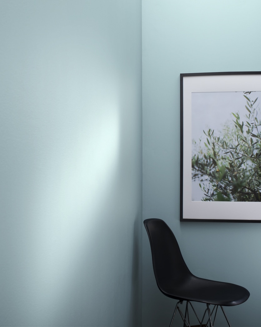 Painted wall in Dusky Blue 1640