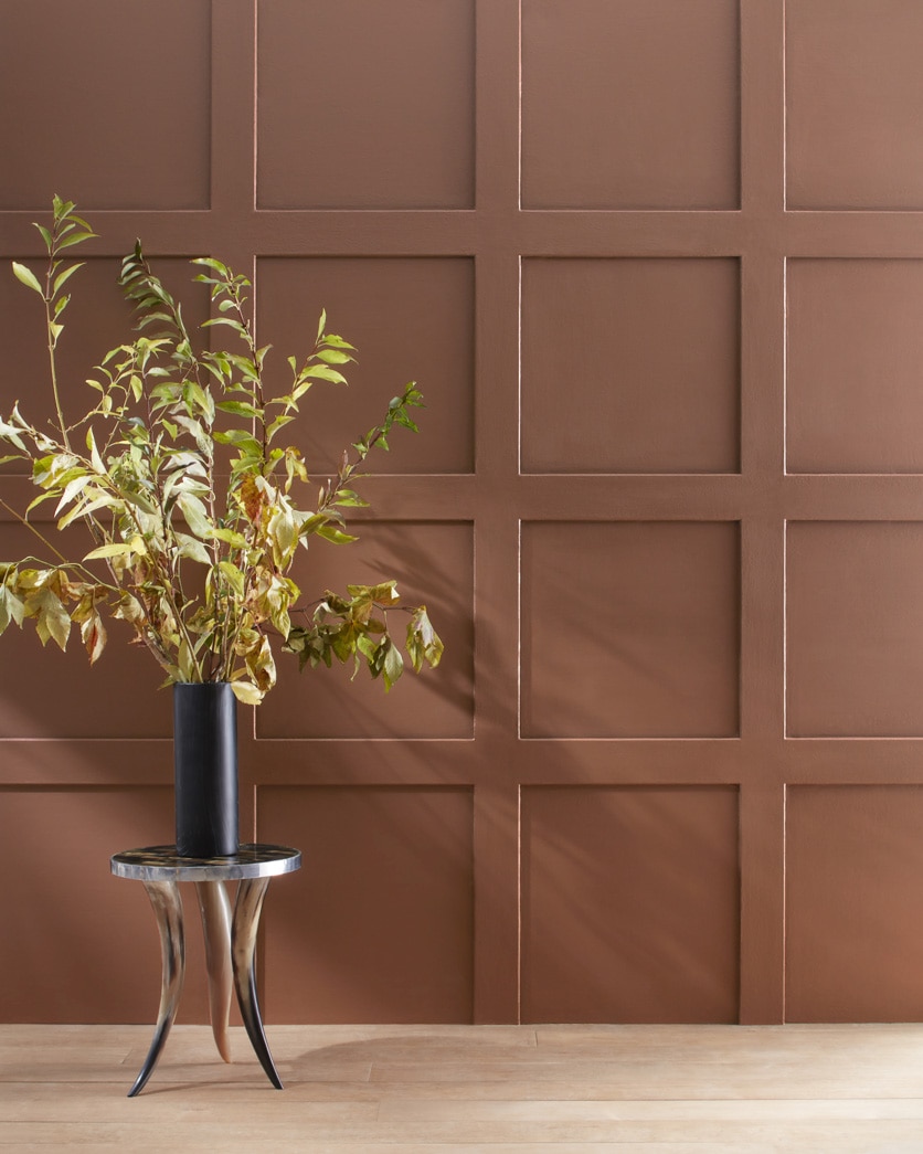 Painted wall in English Brown 2100-30