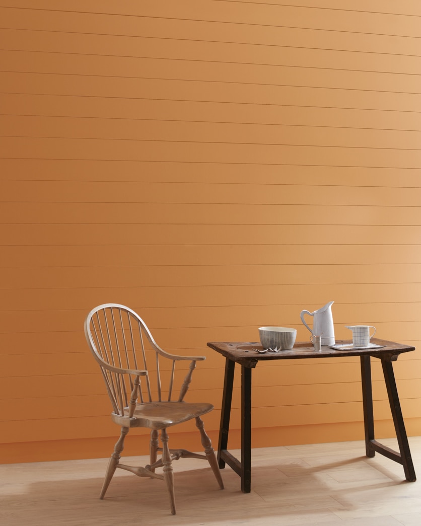 Painted wall in English Ochre CW-290