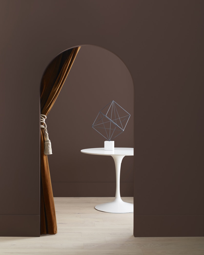 Painted wall in Espresso Bark CSP-390