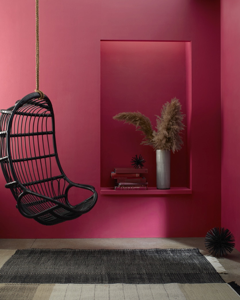 Painted wall in Fascinator Rose 2085-30