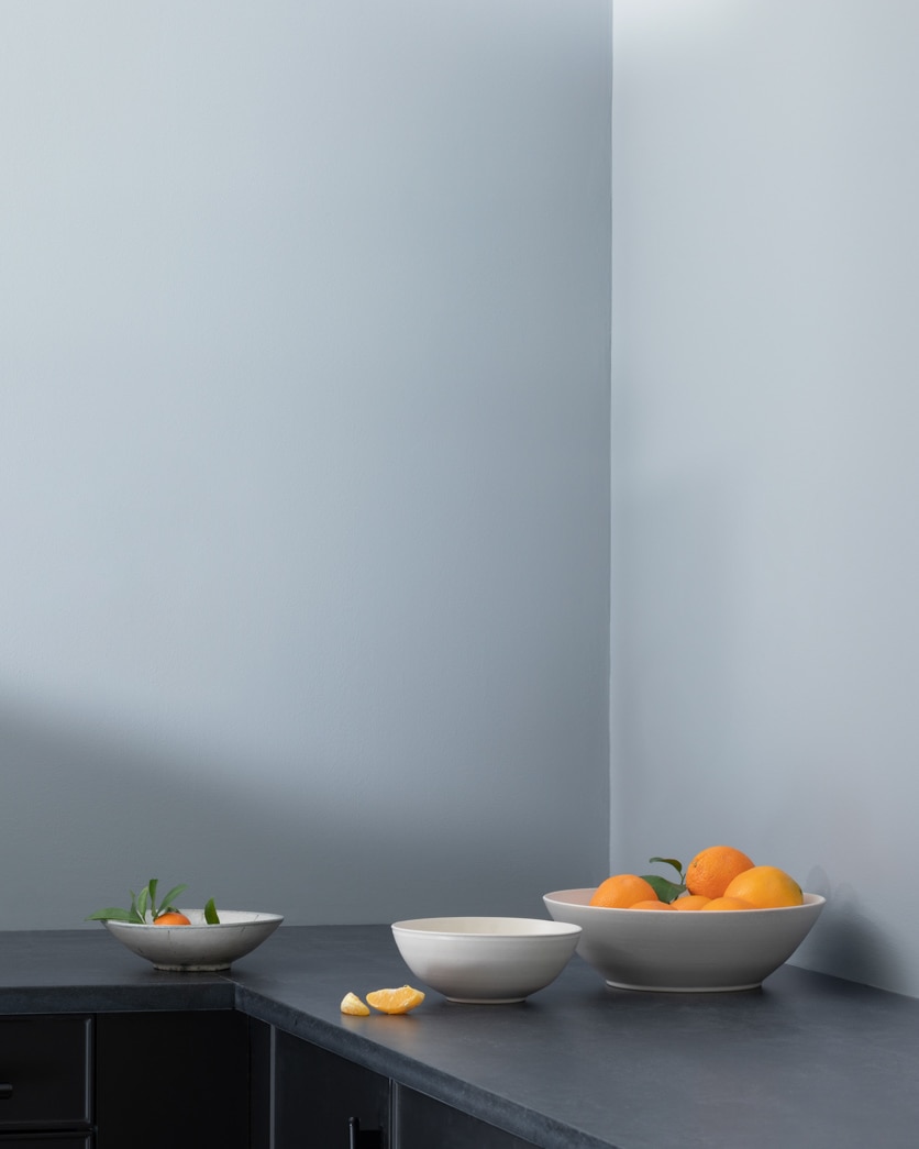 Painted wall in Feather Gray 2127-60