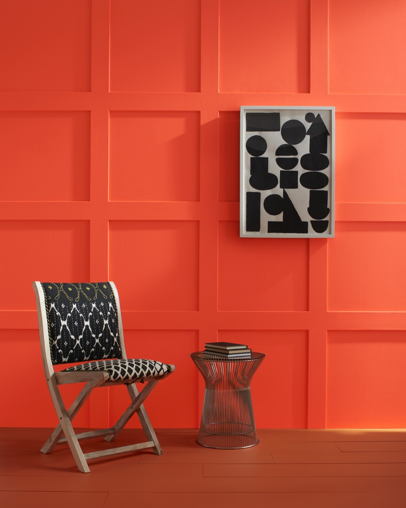 Painted wall in Flame 2012-20