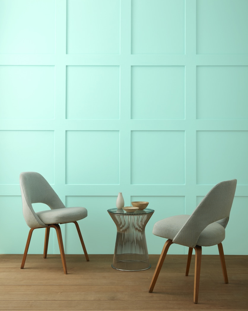 Painted wall in Florida Aqua 2042-60