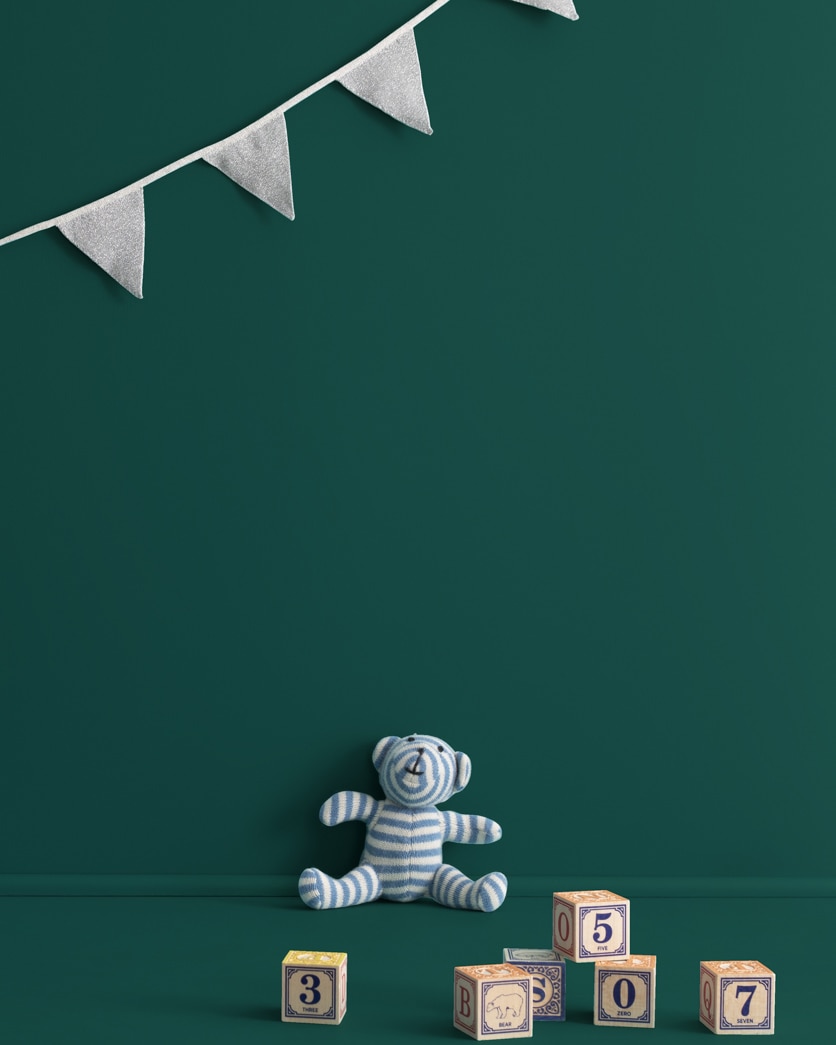 Painted wall in Forest Green 2047-10