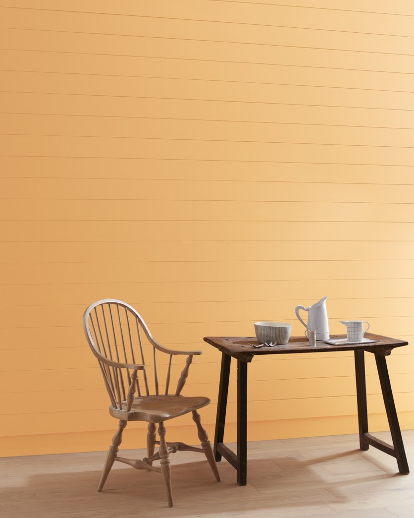 Painted wall in Gamboge CW-285