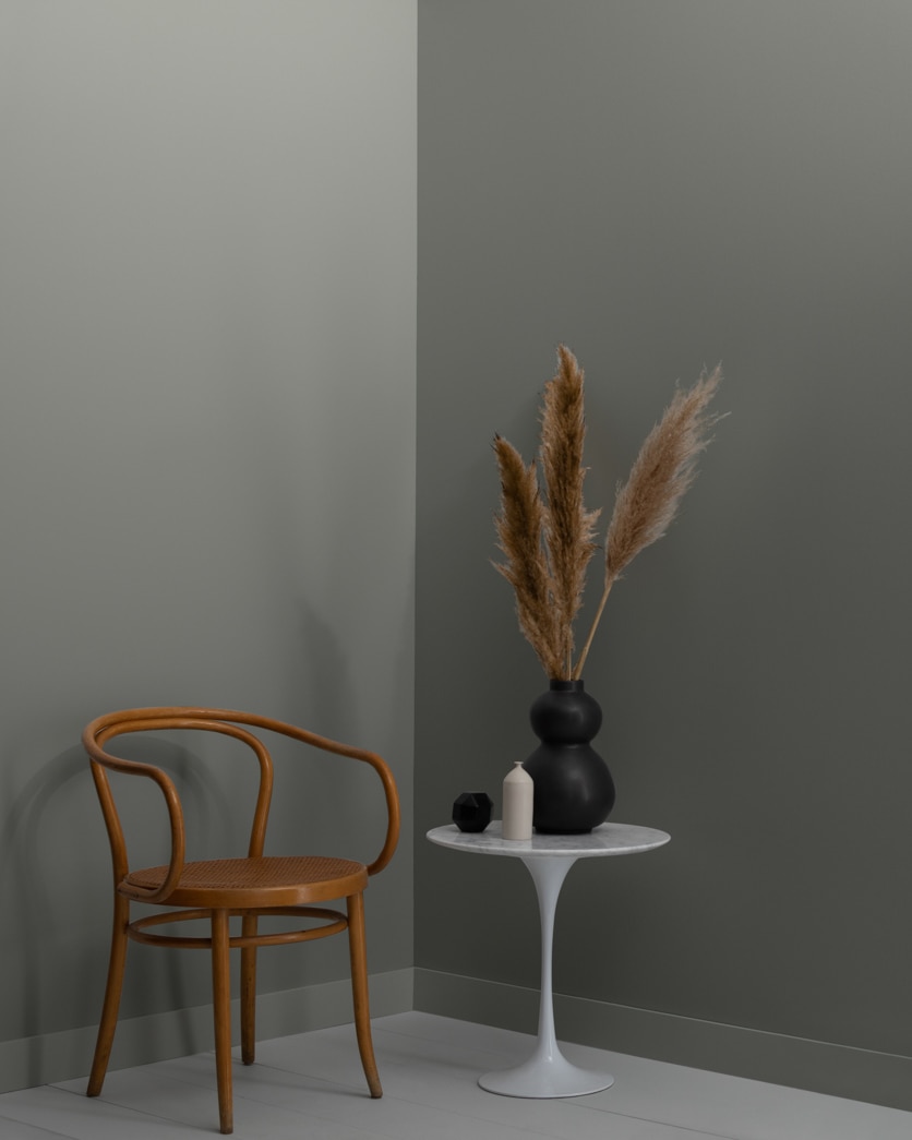 Painted wall in Geddy Gray CW-720