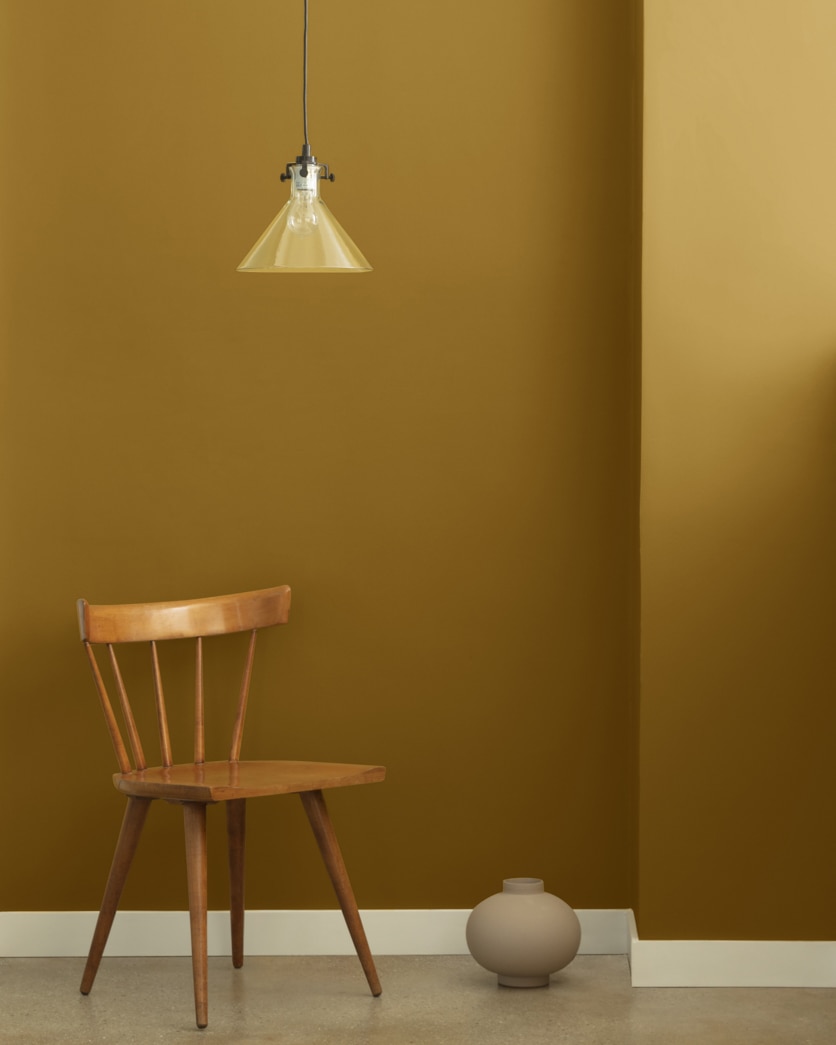 Painted wall in Golden Bark 2153-10