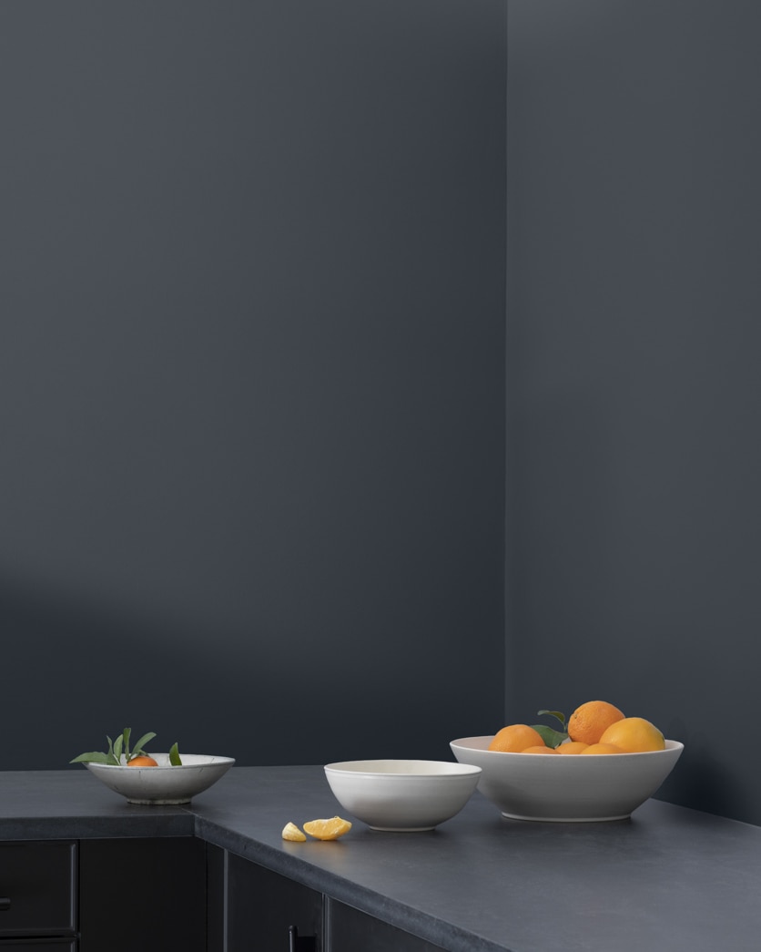 Painted wall in Gravel Gray 2127-30