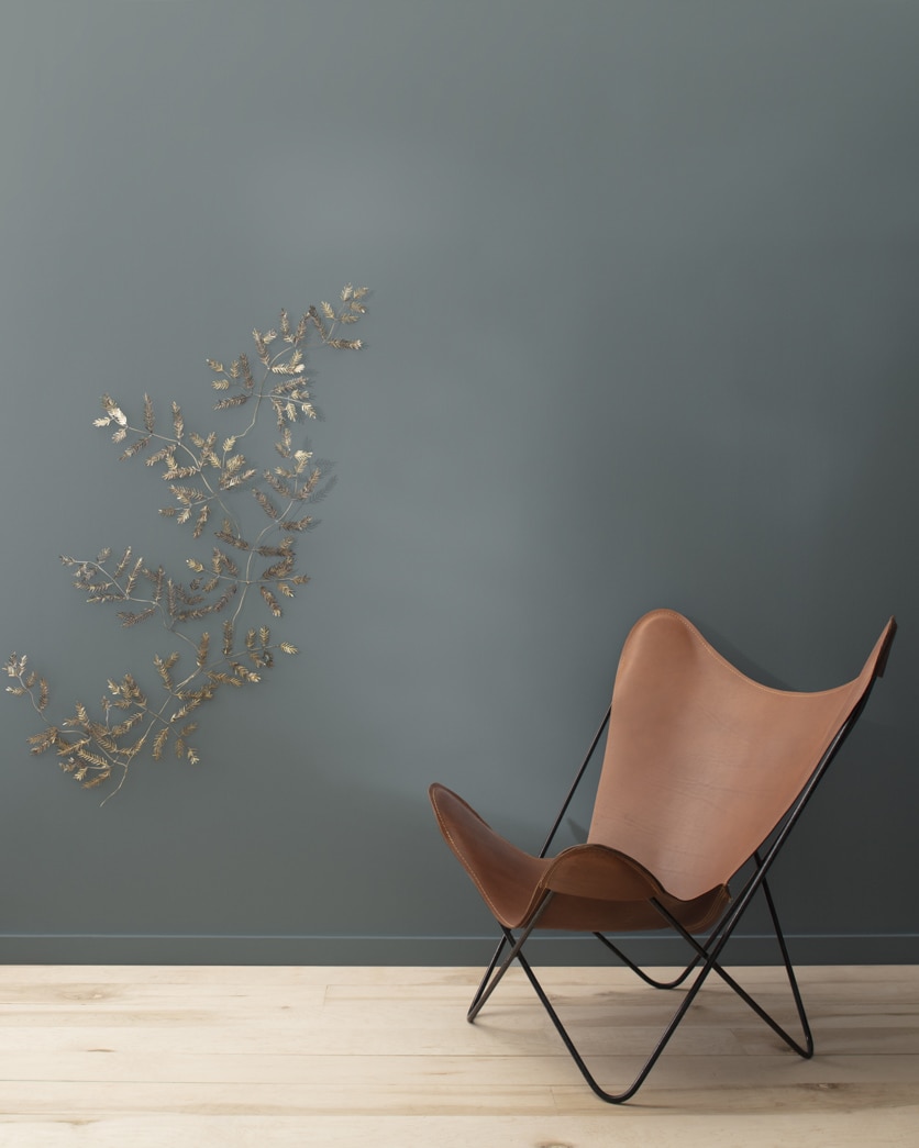 Painted wall in Gray Pinstripe 1588