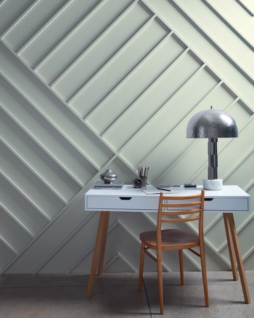 Painted wall in Gray Wisp 1570