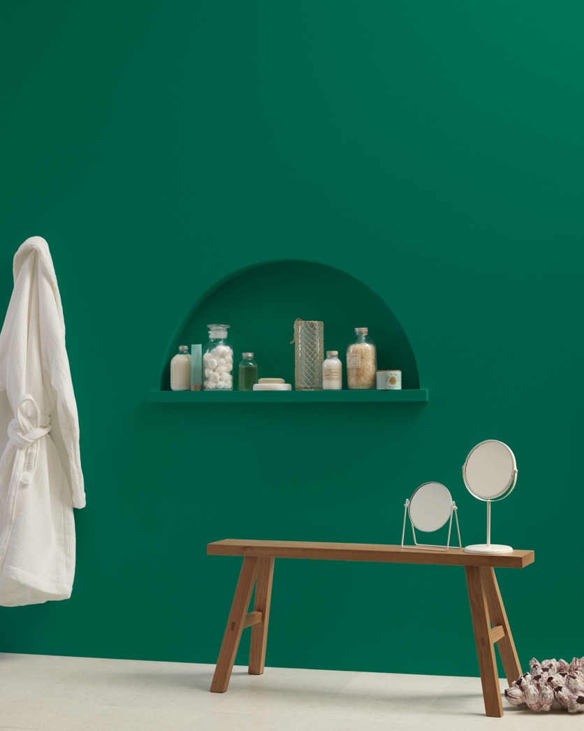 Painted wall in Green 2044-10