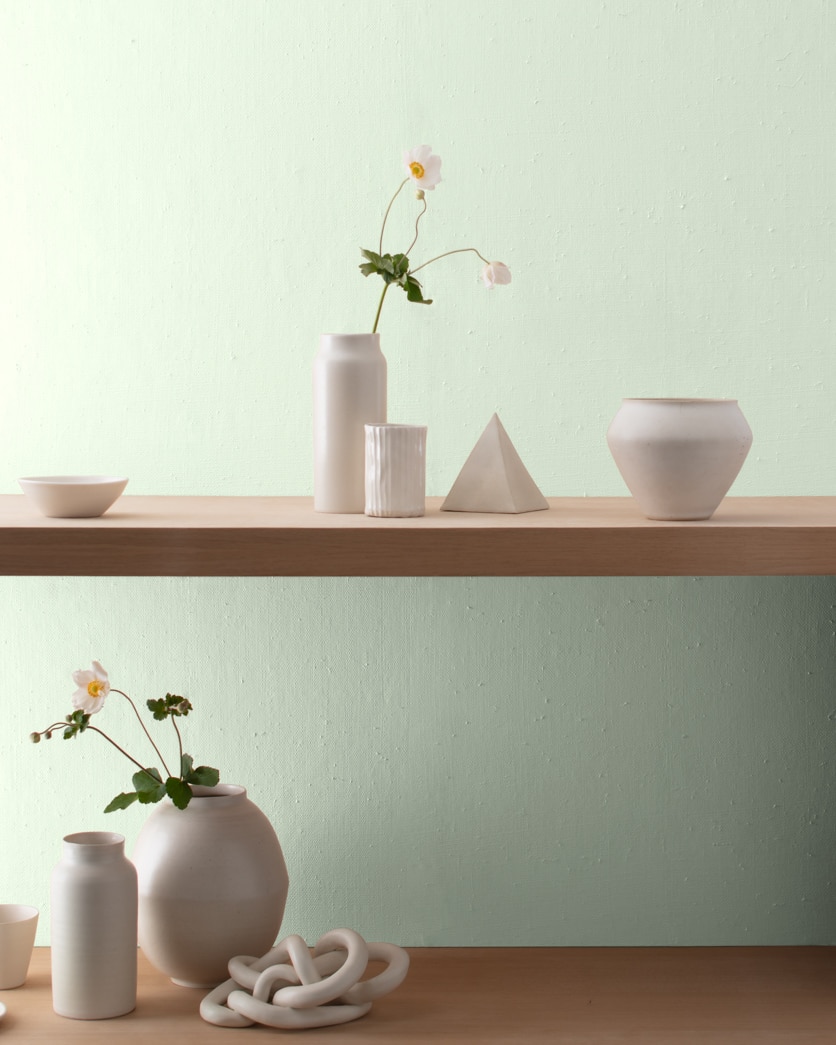Painted wall in Green Essence 853