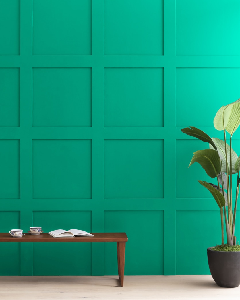 Painted wall in Green Leaf 2045-30