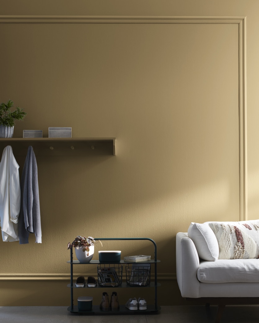 Painted wall in Green Tea 236