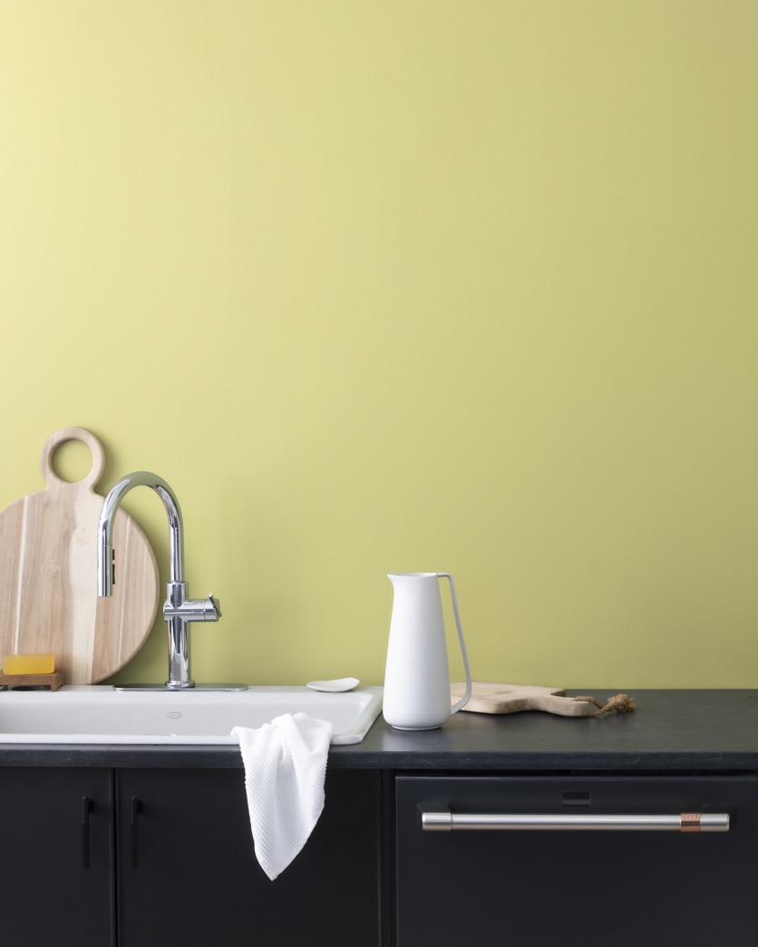 Painted wall in Green Umber CW-460