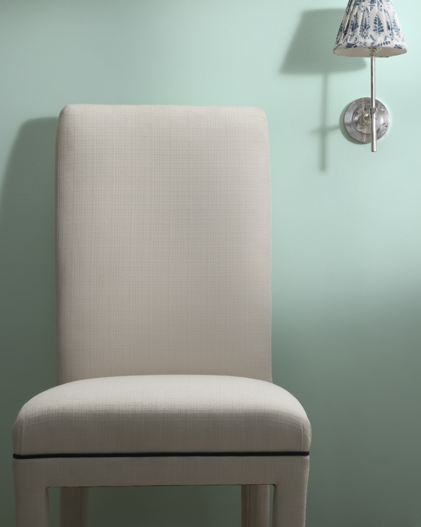 Painted wall in Green Wave 681