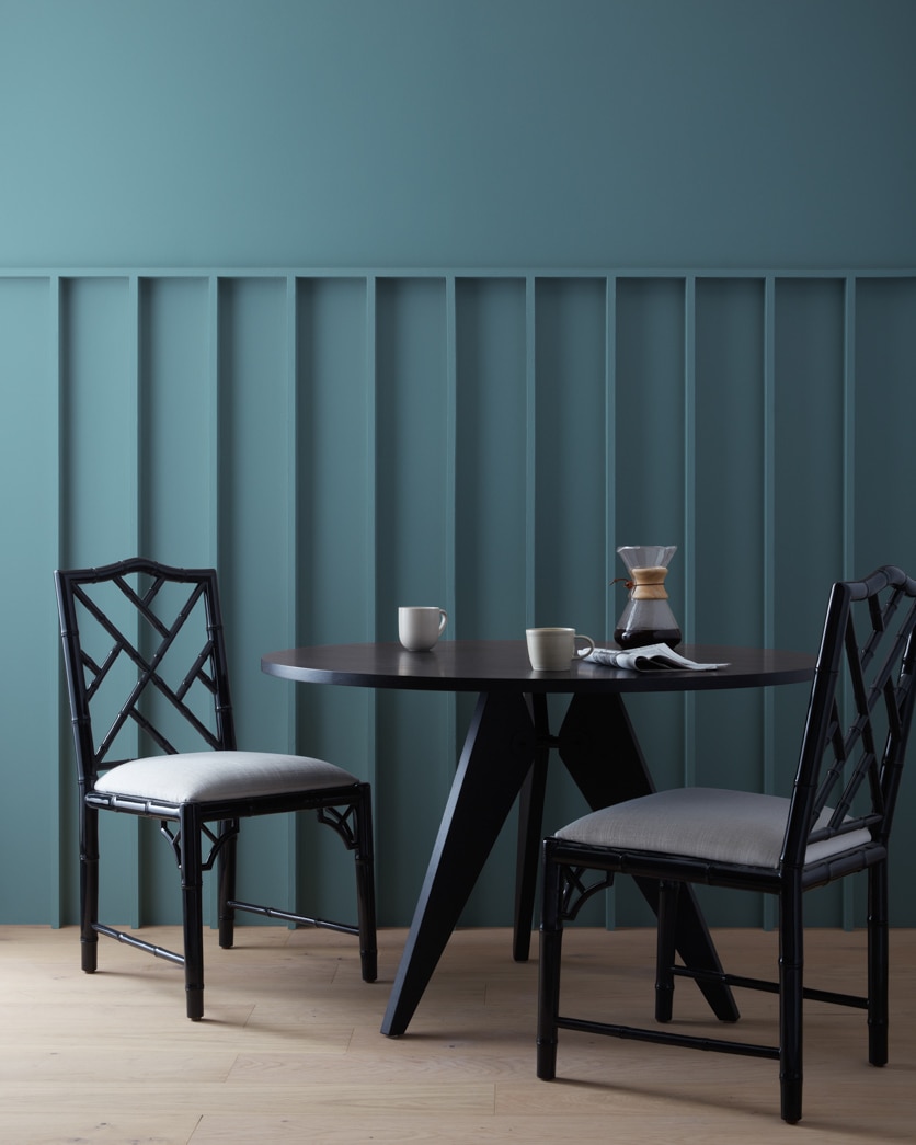 Painted wall in Hamilton Blue HC-191