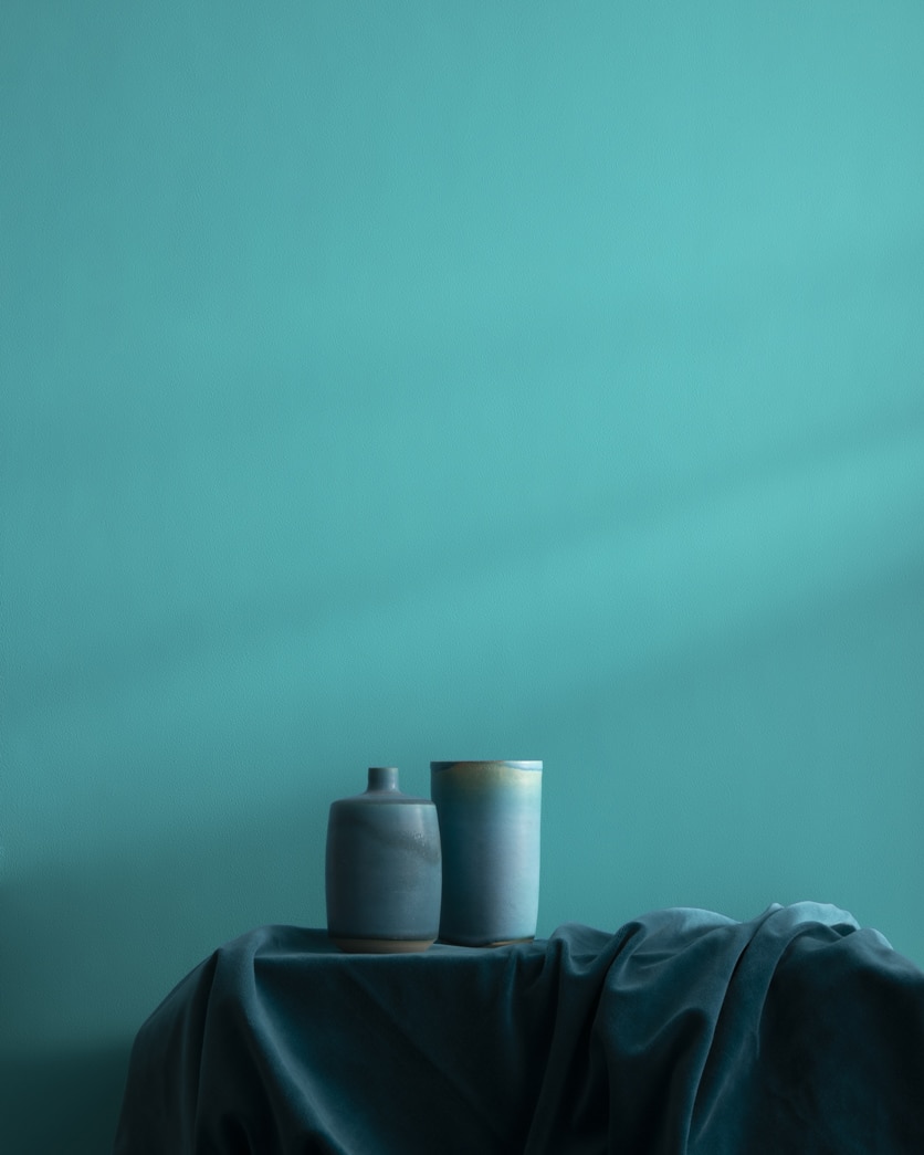 Painted wall in Harbor Side Blue 740