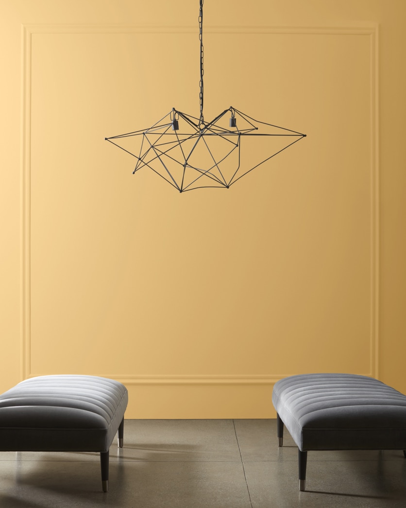Painted wall in Hathaway Gold 194