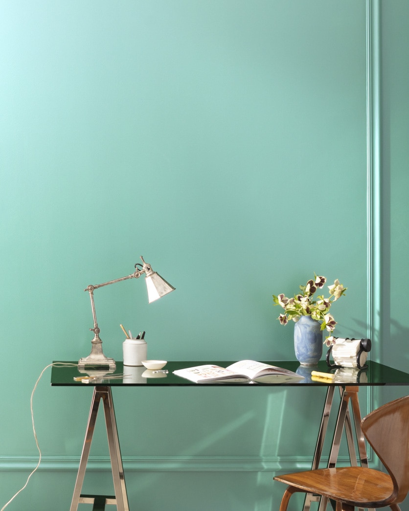 Painted wall in Hazy Blue 2040-50