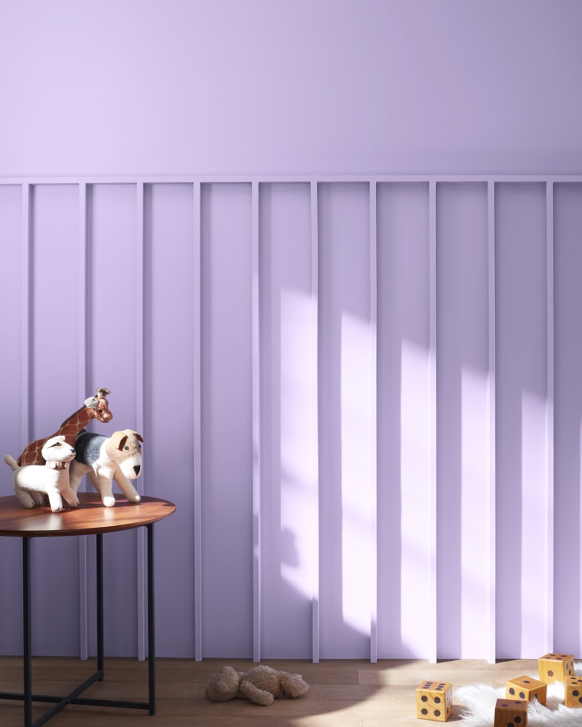 Painted wall in Heather Plum 1396
