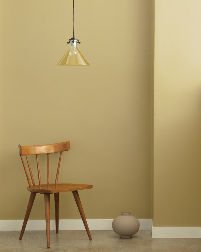 Painted wall in Henderson Buff HC-15