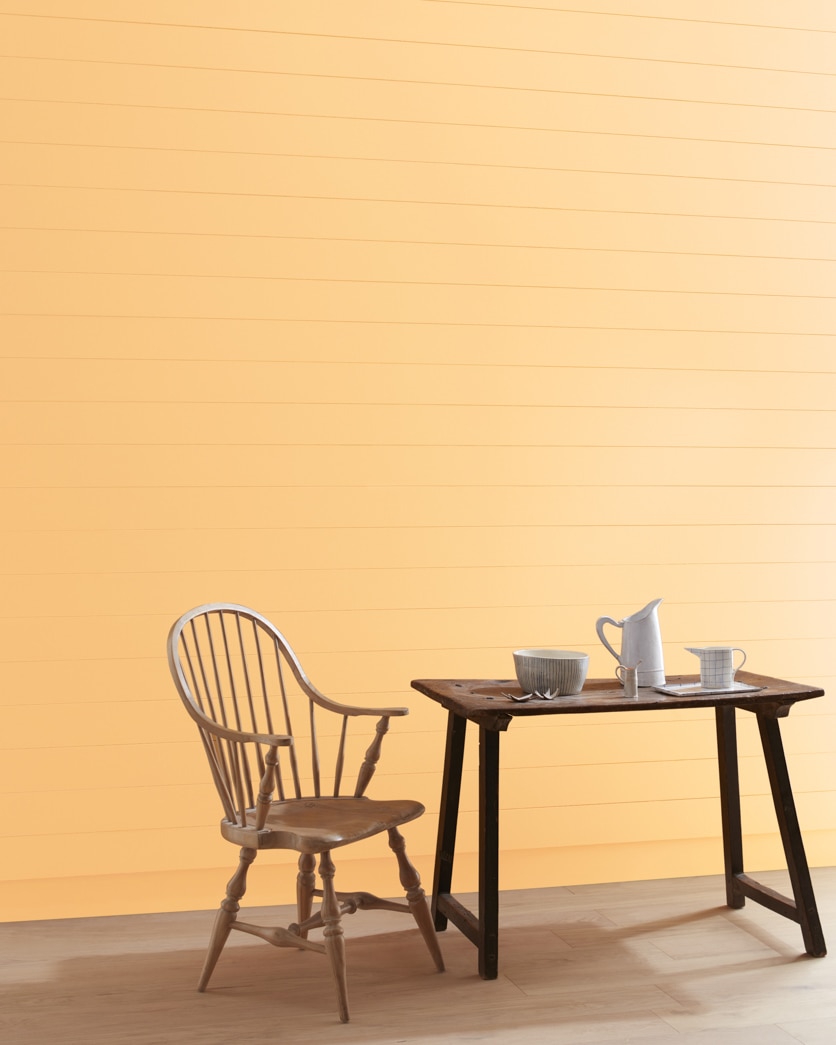 Painted wall in Honey Burst 144