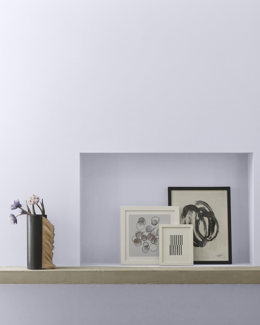 Painted wall in Iced Lavender 1410