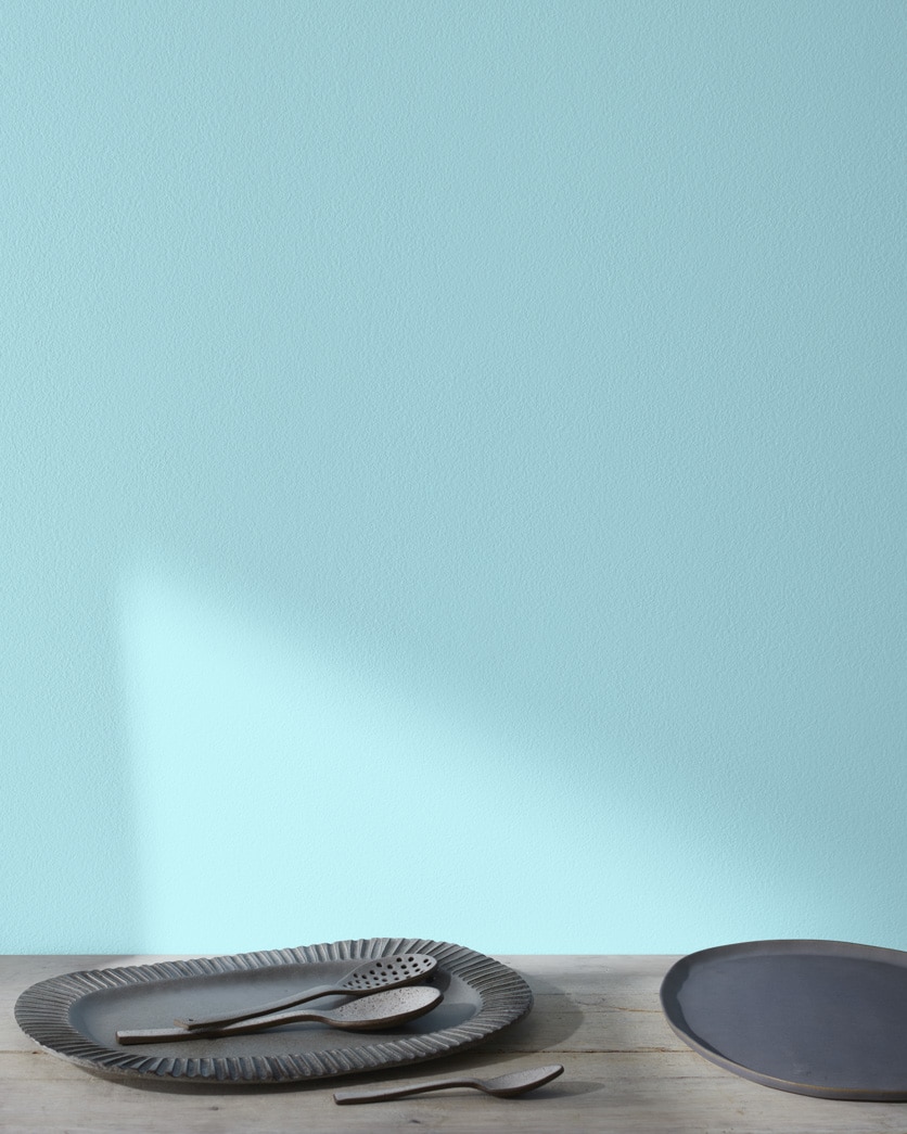 Painted wall in Indigo 744