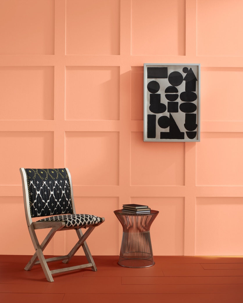 Painted wall in Intense Peach 081