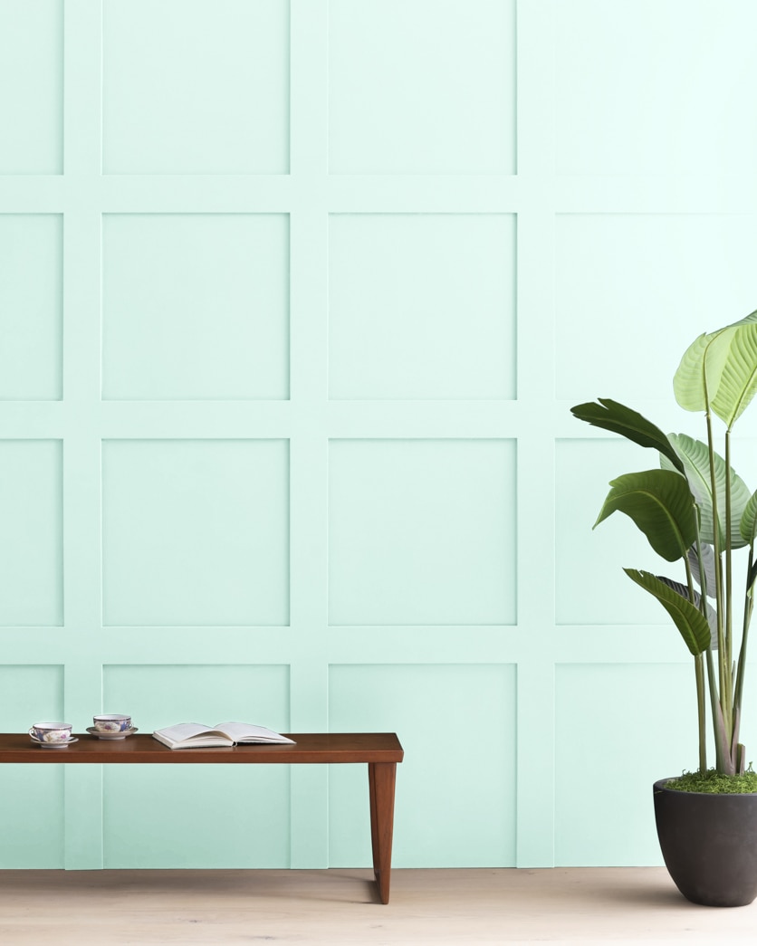 Painted wall in Irish Mint 2041-70