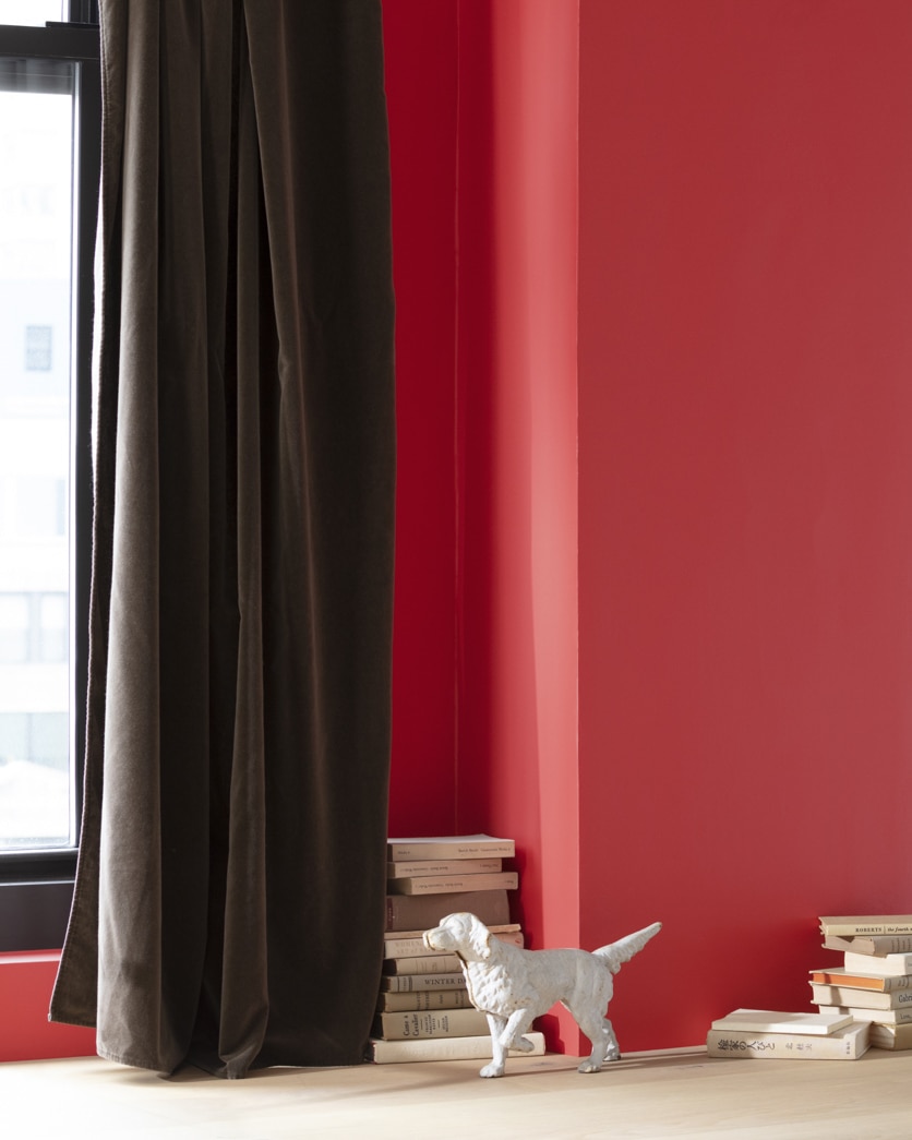 Painted wall in Ladybug Red 1322