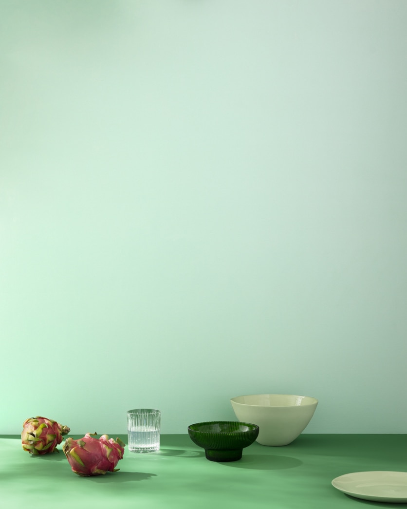 Painted wall in Leisure Green 2035-60