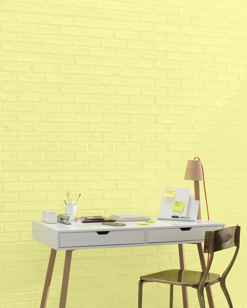 Painted wall in Lemon Freeze 2025-50