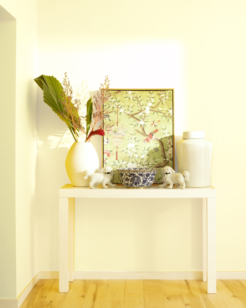 Painted wall in Lemon Soufflé 331