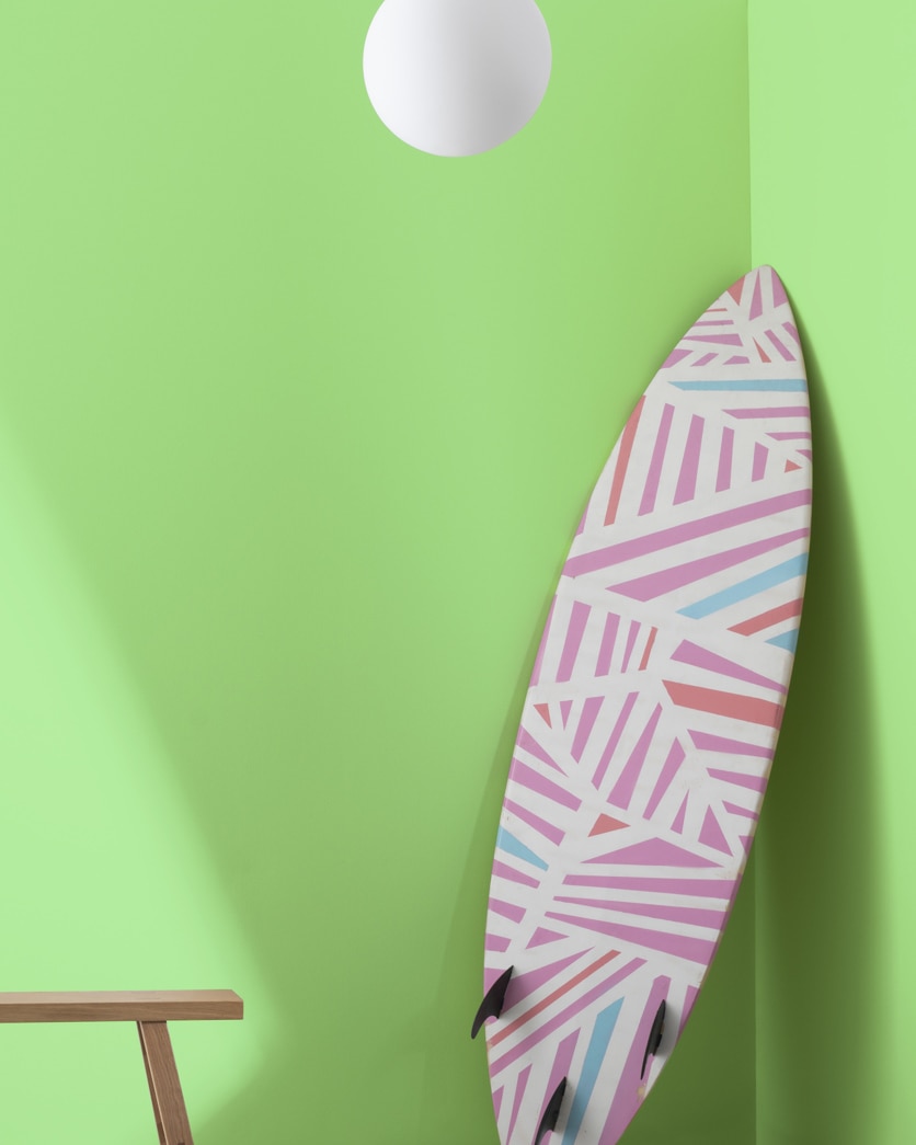 Painted wall in Leprechaun Green 557