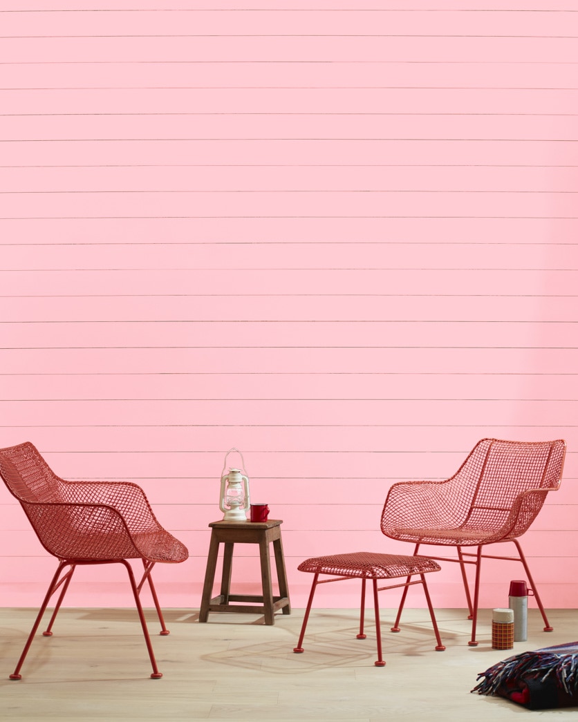Painted wall in Light Chiffon Pink 2000-60