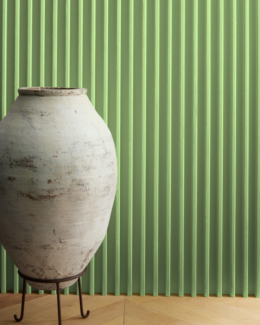 Painted wall in Lime Twist 425