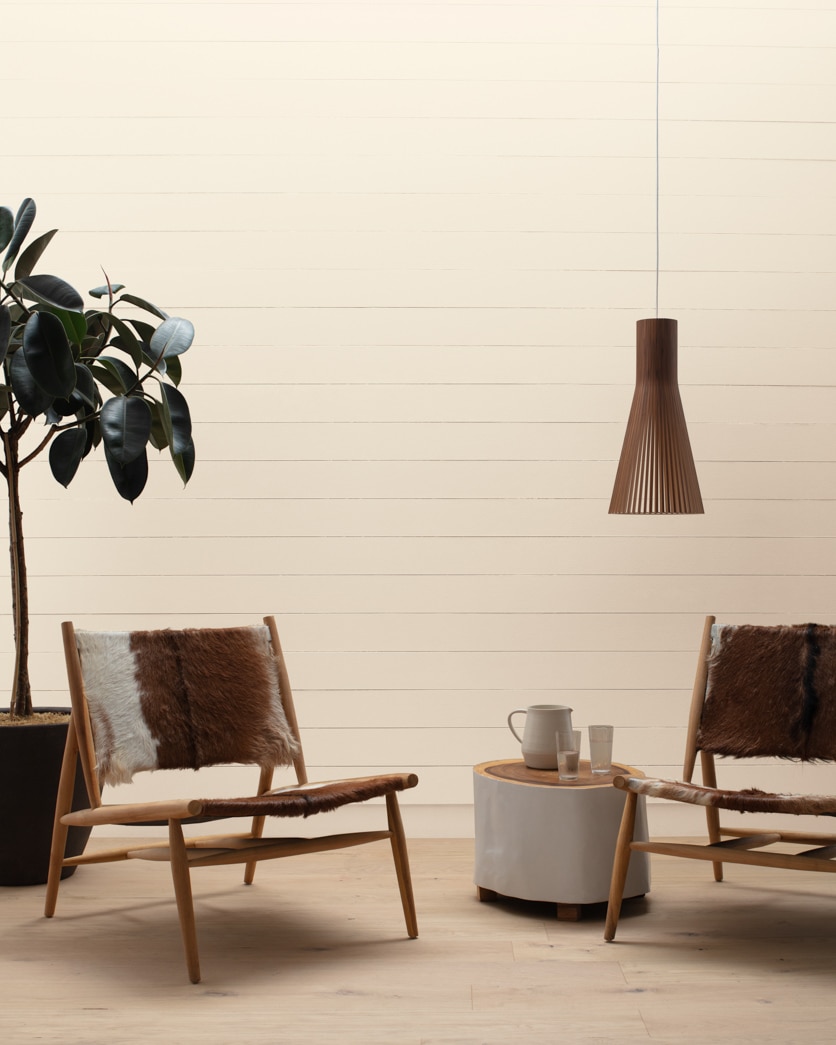 Painted wall in Lime White CW-95