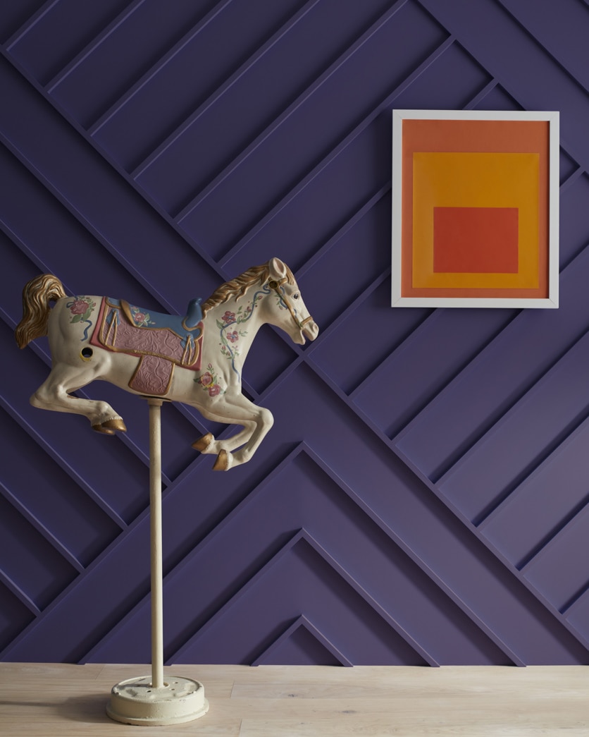 Painted wall in Majestic Violet 2068-10